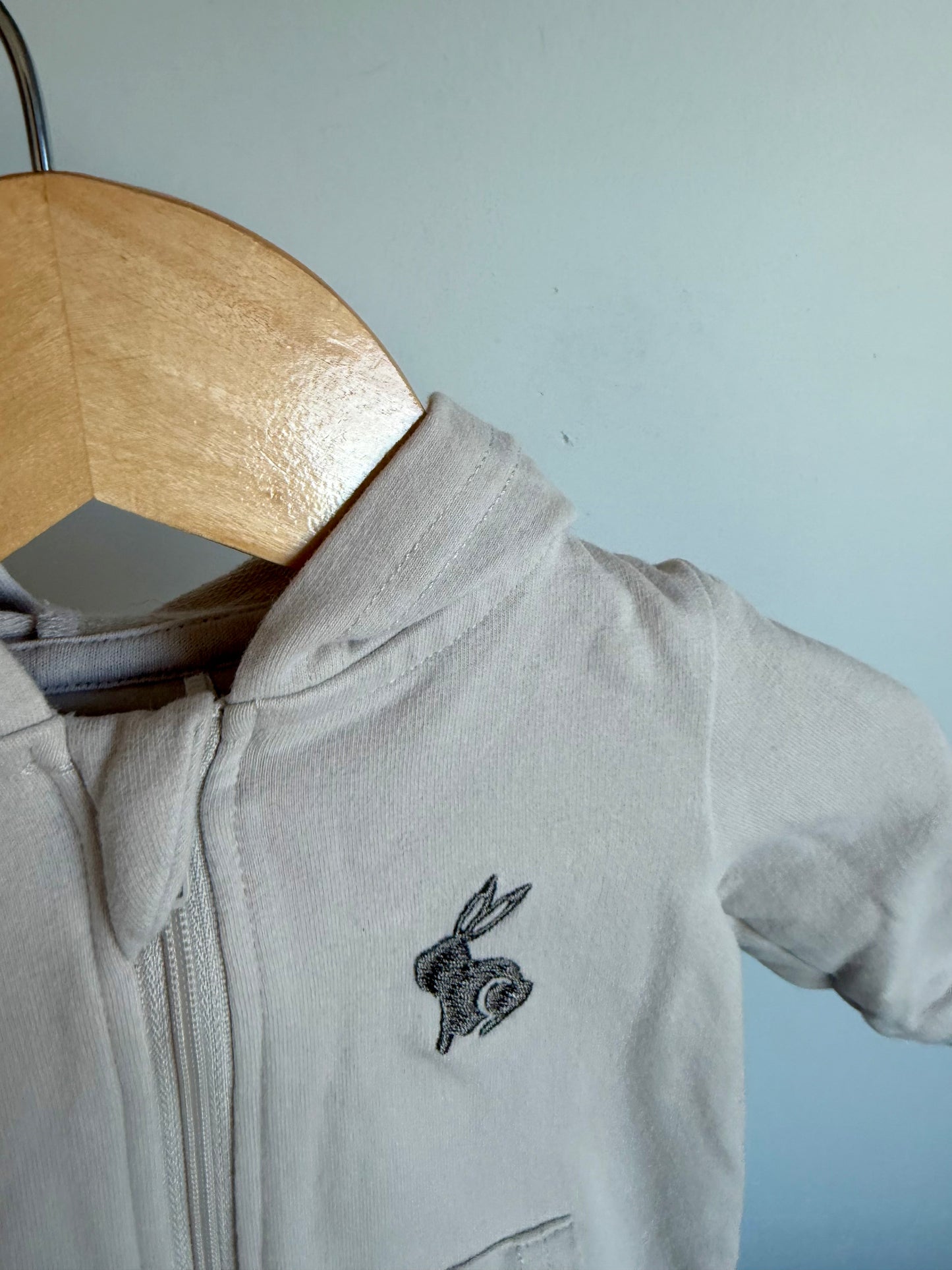 Bunny Hood Zipper Jumpsuit / 3m