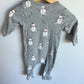 Organic Cotton Snowman Sleeper / 6m