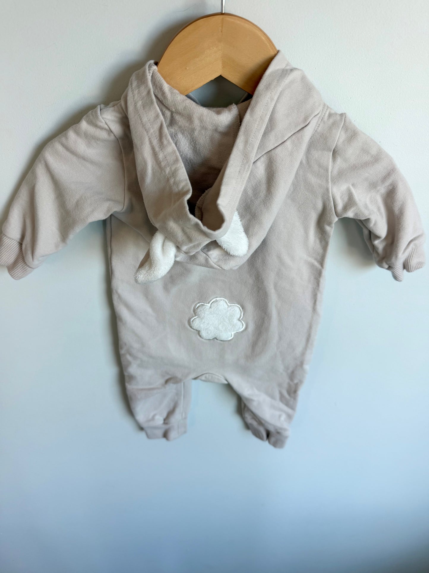Bunny Hood Zipper Jumpsuit / 3m