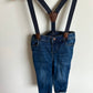 Jeggings with Suspenders / 24m