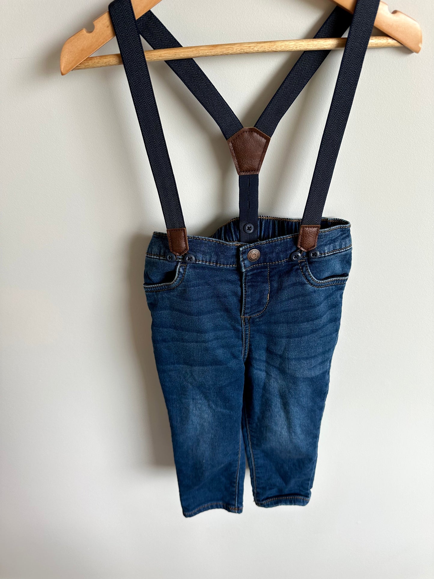 Jeggings with Suspenders / 24m