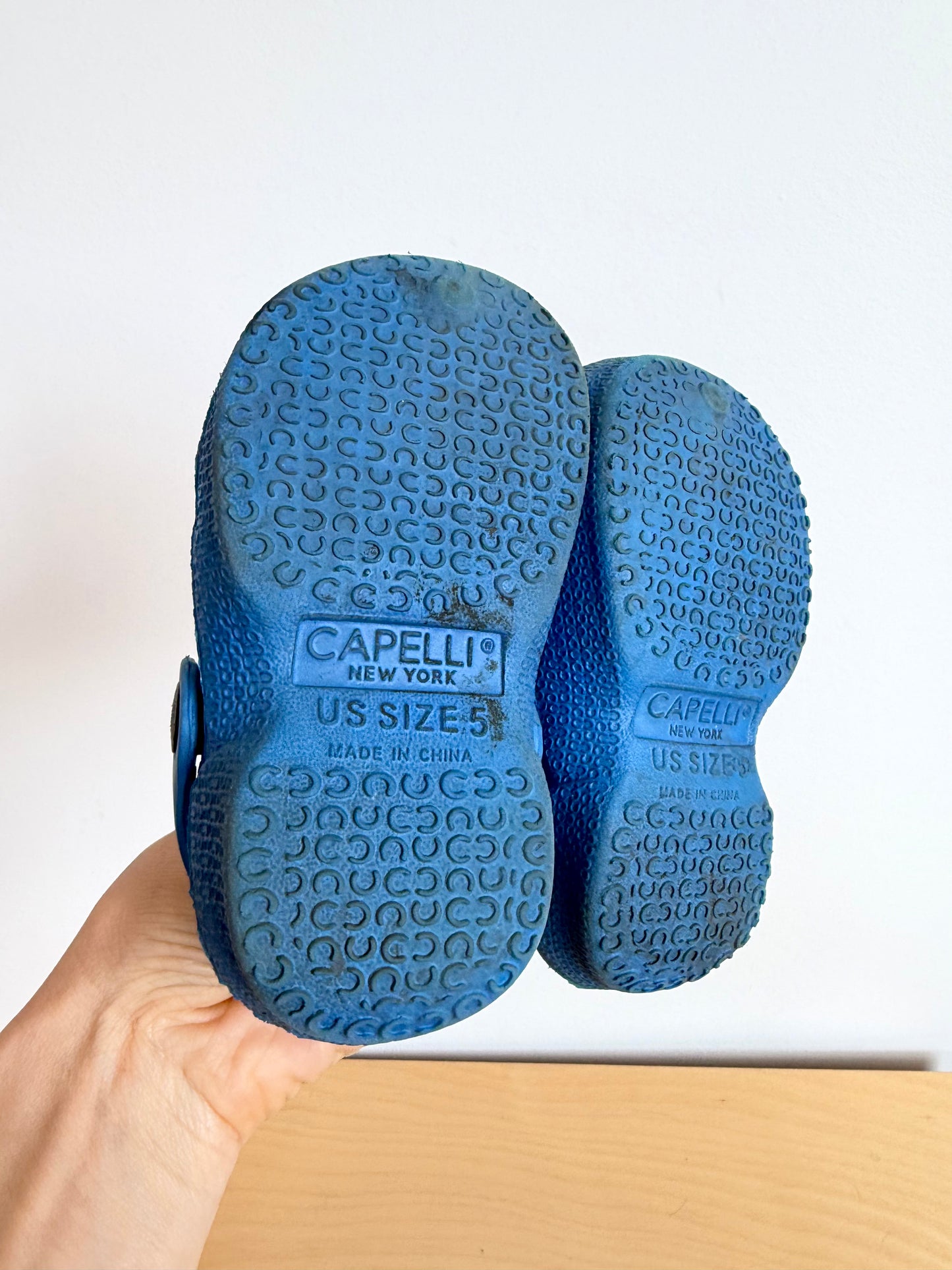 Dino Blue Sandals / Size 5 toddler