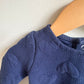 Heart Navy Long Sleeve Dress / 9m