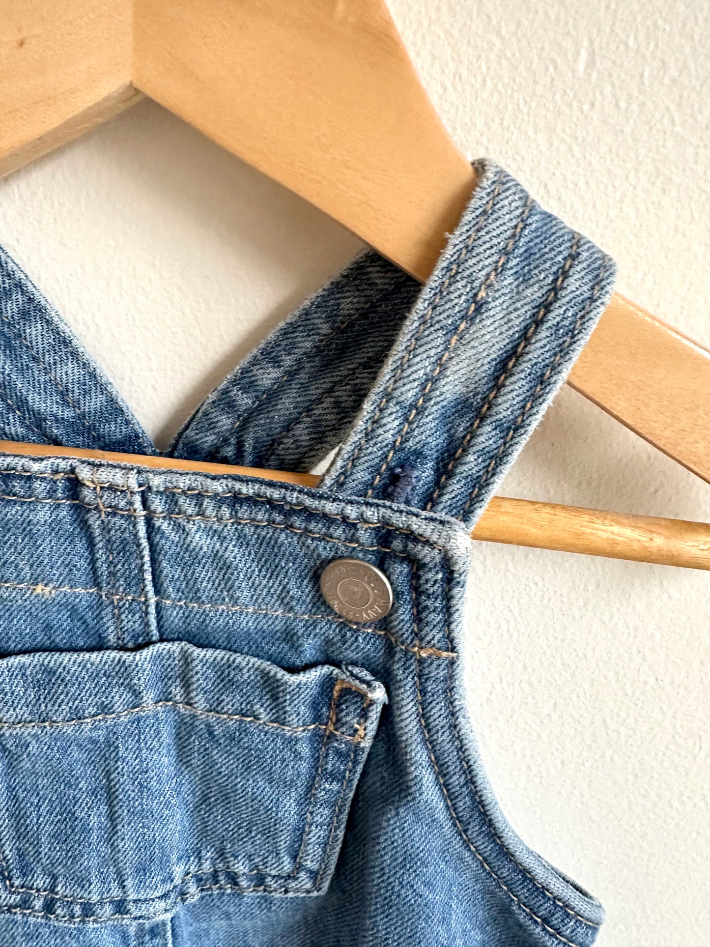 Denim Dress with Front Pocket / 12-18m