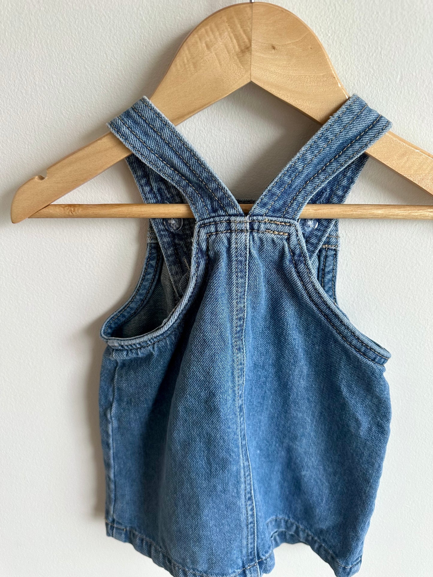 Denim Dress with Front Pocket / 12-18m