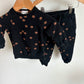 Black Basketball Sweater + Pants Set / 12m