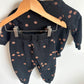 Black Basketball Sweater + Pants Set / 12m