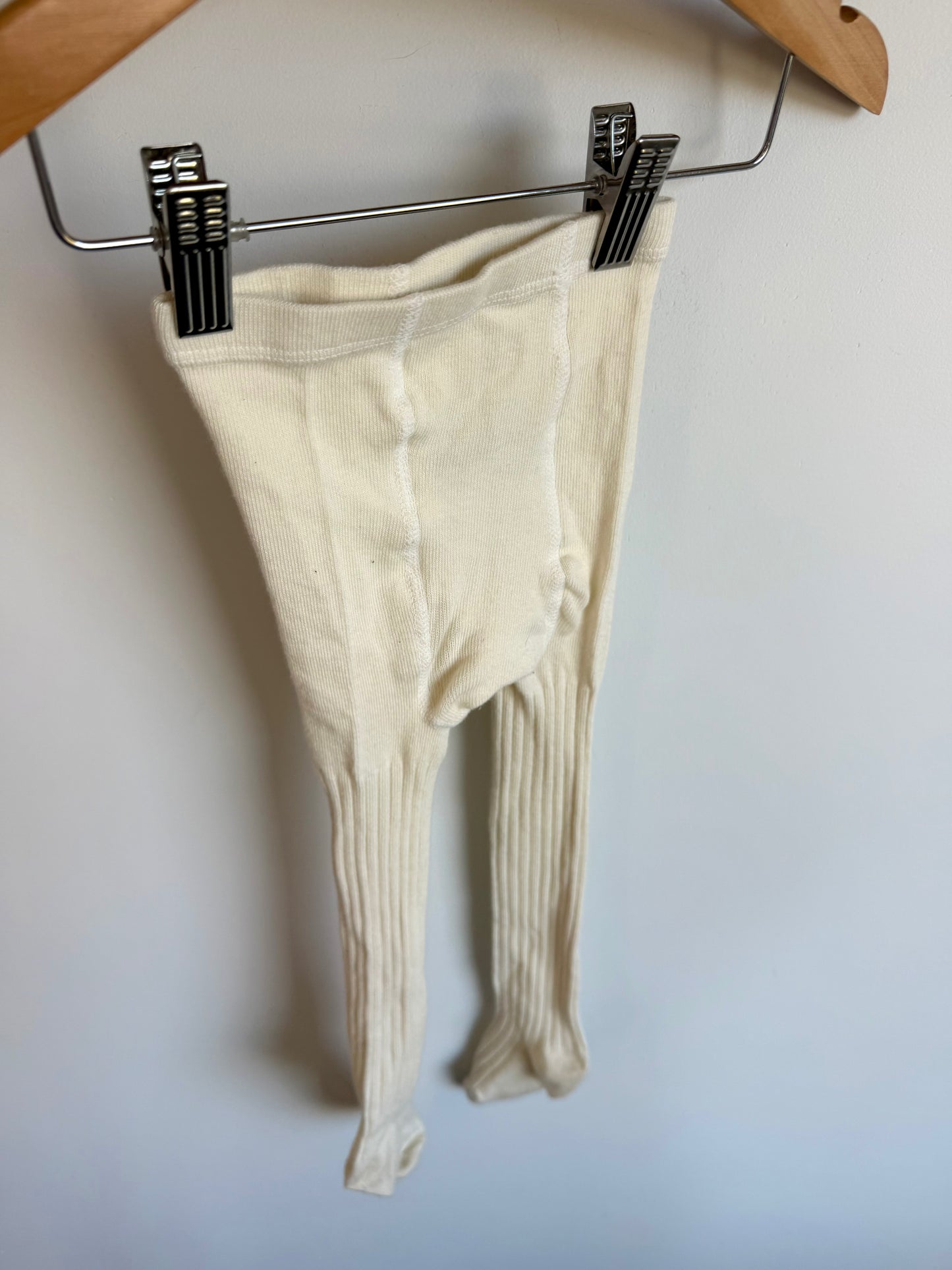 Wheat Cream Footed Tights (PLAY) / 12-24m
