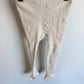 Grippy Footed White Tights / 6-12m?