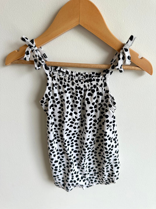 Dotted Tank Romper / 18-24m