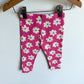 Pink White Flower Leggings / 6-12m