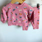 Butterfly Pink Sweater + Pants Set / 3-6m