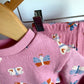 Butterfly Pink Sweater + Pants Set / 3-6m