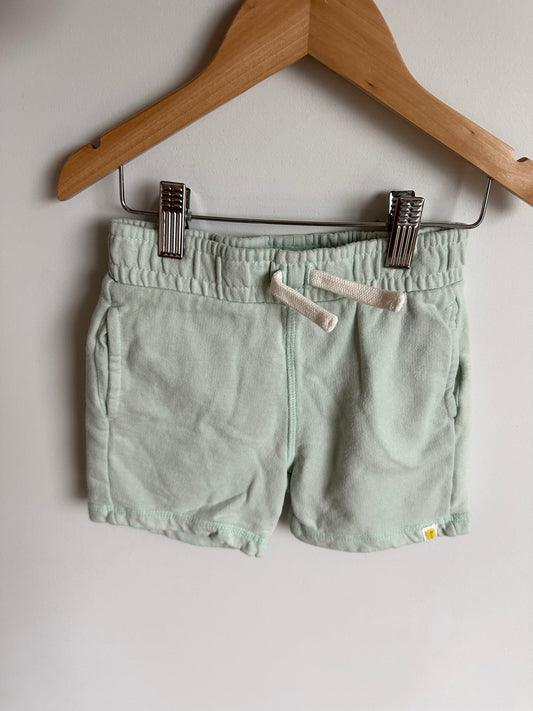 Light Blue Organic Cotton Shorts / 2-3T