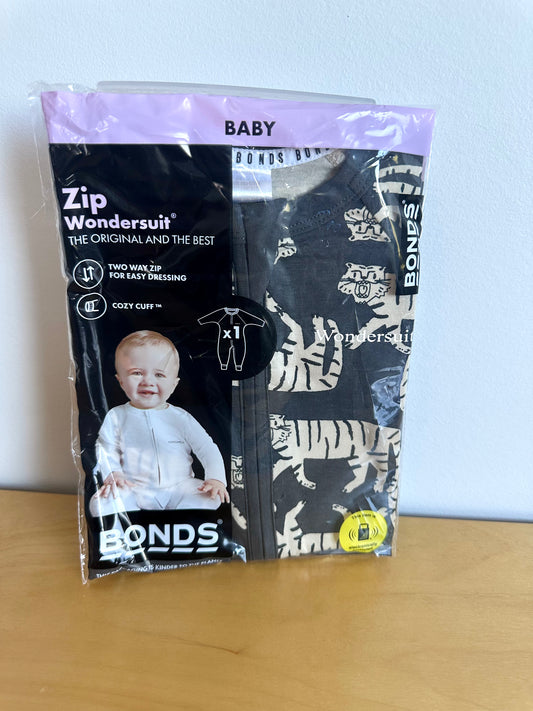 Bonds Grey Tiger Wondersuit Sleeper (In Package) / 0m (size 0000)