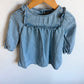 Chambray Ruffle Top Dress  / 18-24m