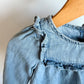 Chambray Ruffle Top Dress  / 18-24m