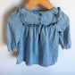 Chambray Ruffle Top Dress  / 18-24m