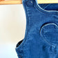 Heart Denim Like Overall Dress / 18-24m