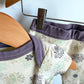 Mauve Trim Floral Cotton Set / 3-6m