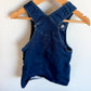 Heart Denim Like Overall Dress / 18-24m