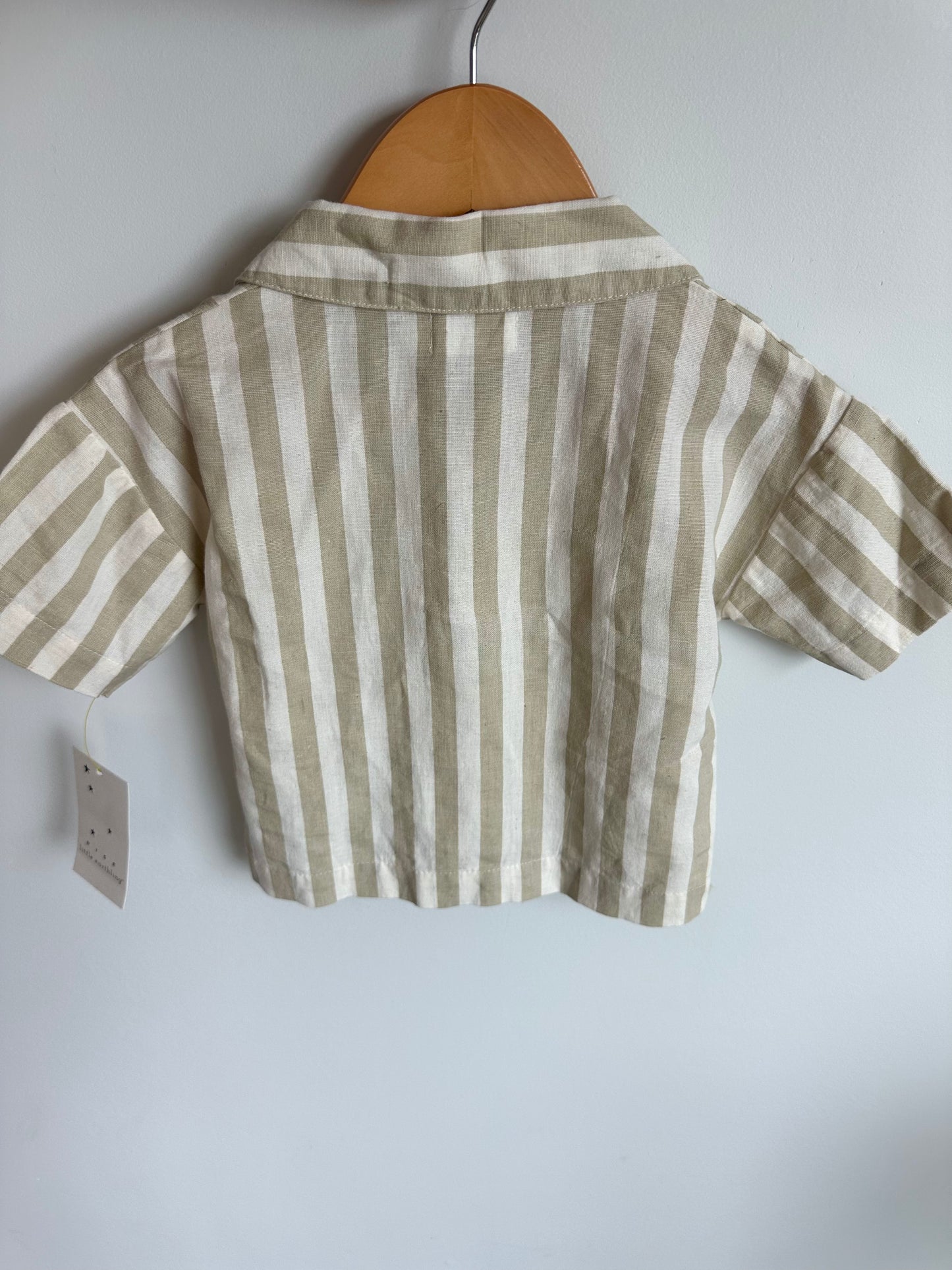 Stripe Button Up Top (With Tags) / 18-24m