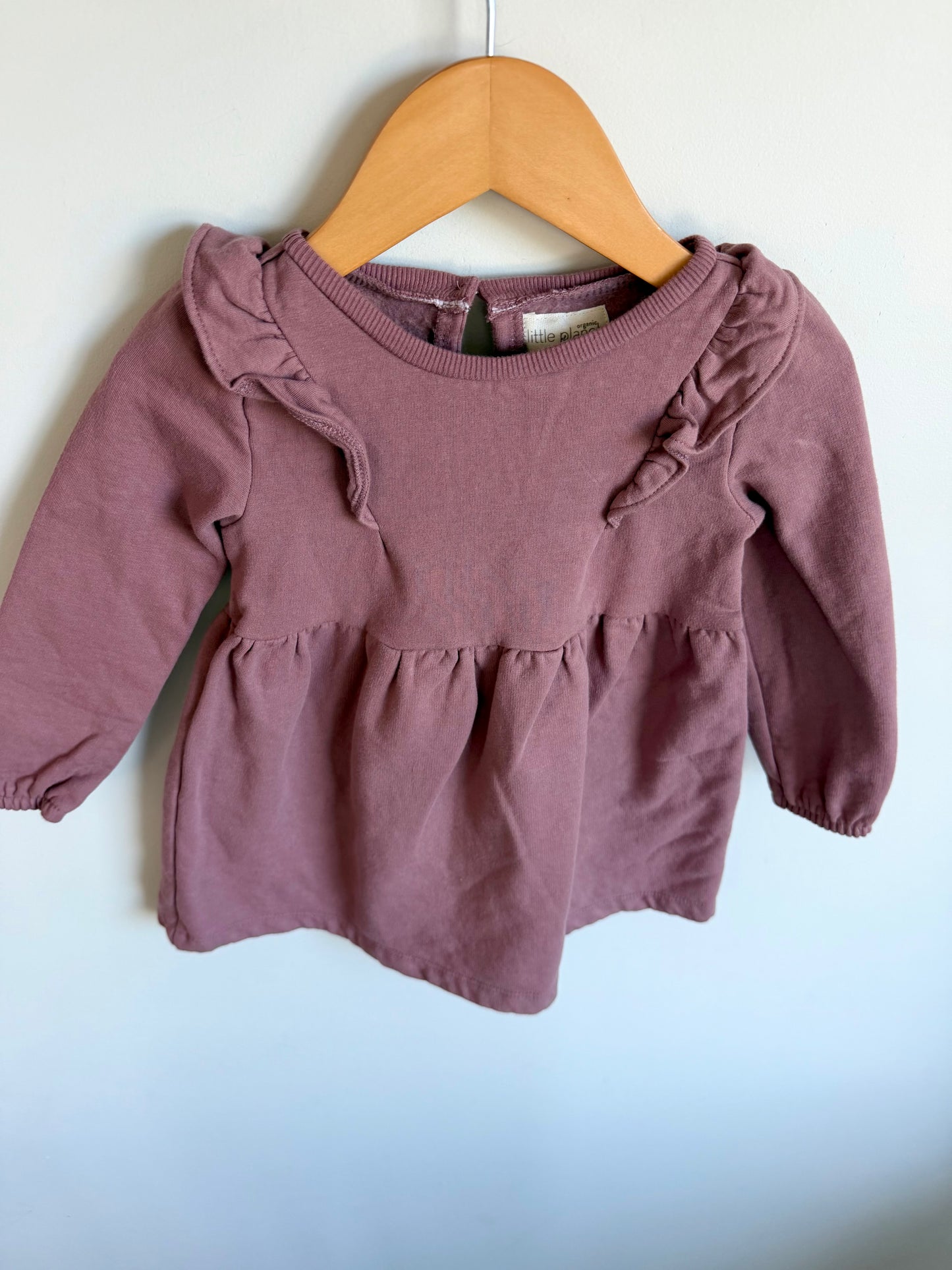 Iris Ruffle Long Sleeve Dress / 24m