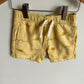 Organic Yellow Patterned Shorts / 18-24m