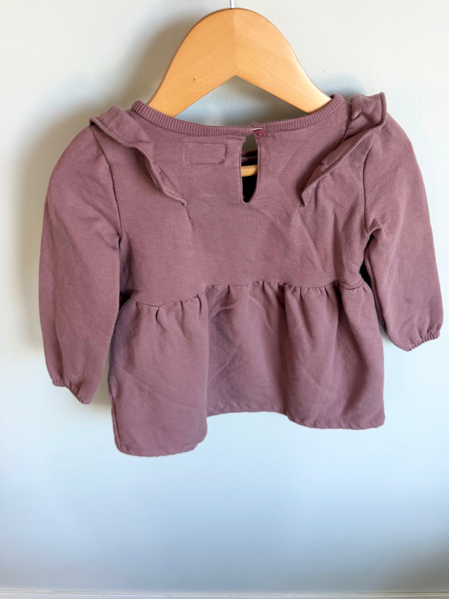 Iris Ruffle Long Sleeve Dress / 24m