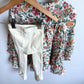 Long Sleeve Flower Dress + Tights Set / 18-24m