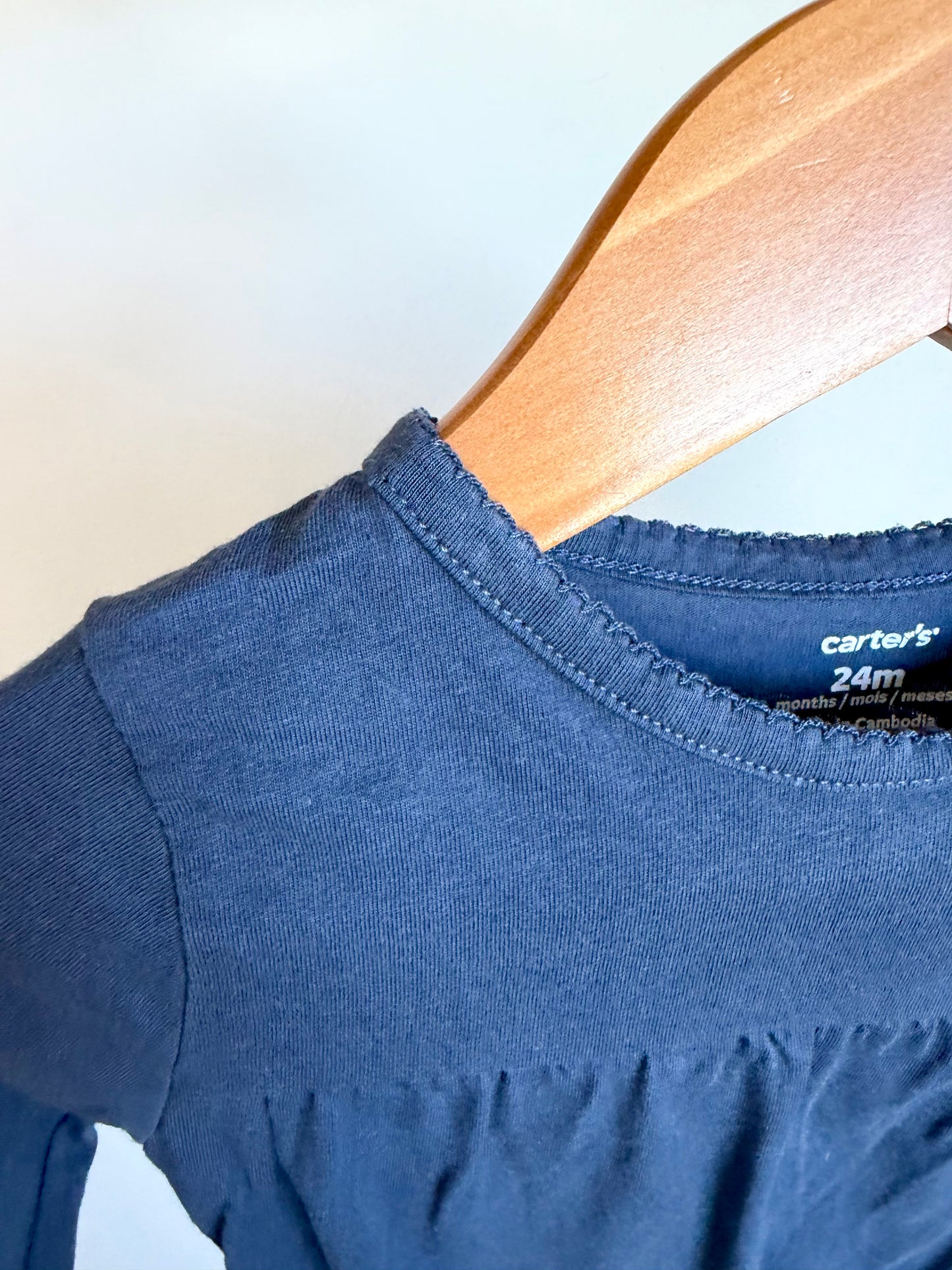 Indigo Long Sleeve Bodysuit / 24m