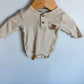 Teddy Bear Pocket Bodysuit / 0-3m