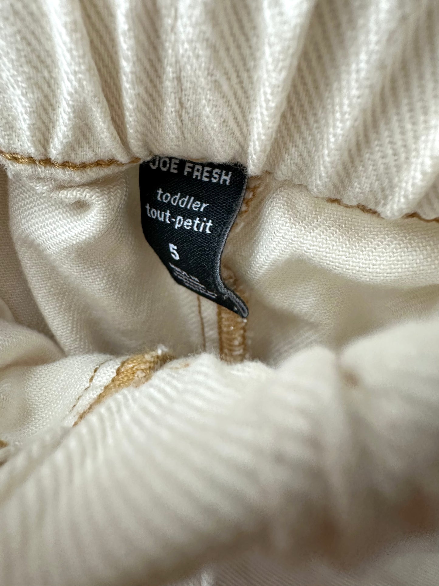 Cream Jean Shorts / 5 years