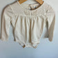 Lace Panel Long Sleeve Bodysuit / 24m