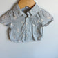 Bunny Striped Button Up T-Shirt / 0-3m