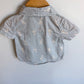 Bunny Striped Button Up T-Shirt / 0-3m