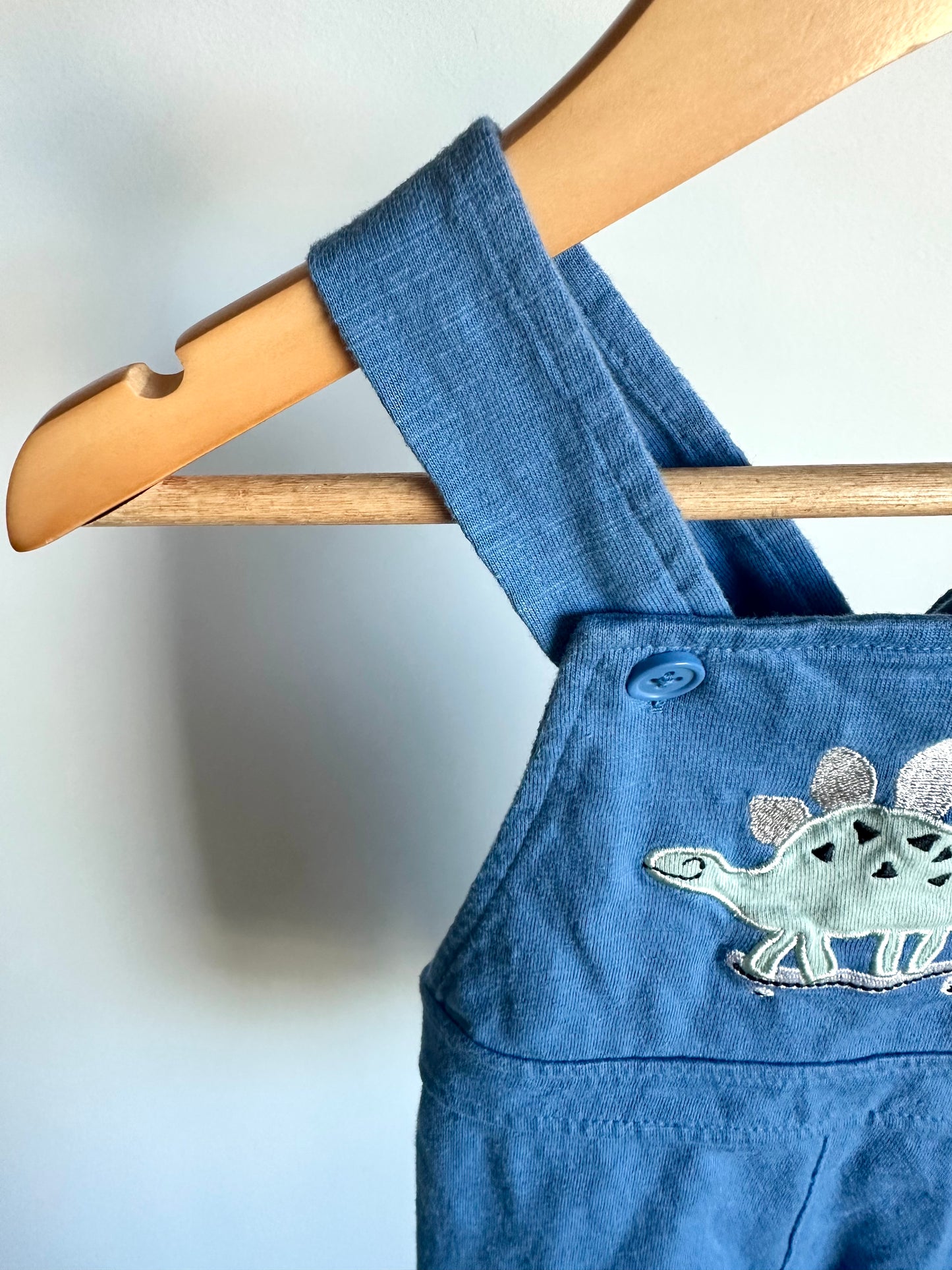 Blue Dino Overalls / 12m