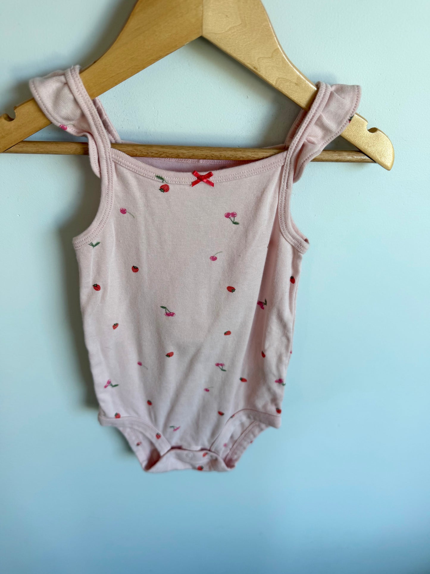 Strawberry Cherry Bodysuit / 24m