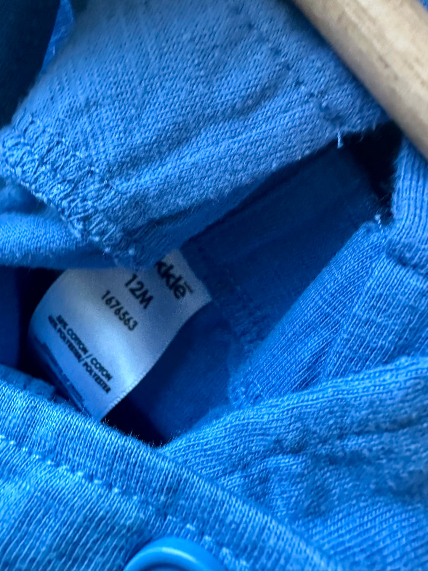 Blue Dino Overalls / 12m