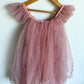 Pink Sparkly Tulle Dress / 5-6T