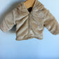 Tan Bear Hoodie Sweater / 0-3m