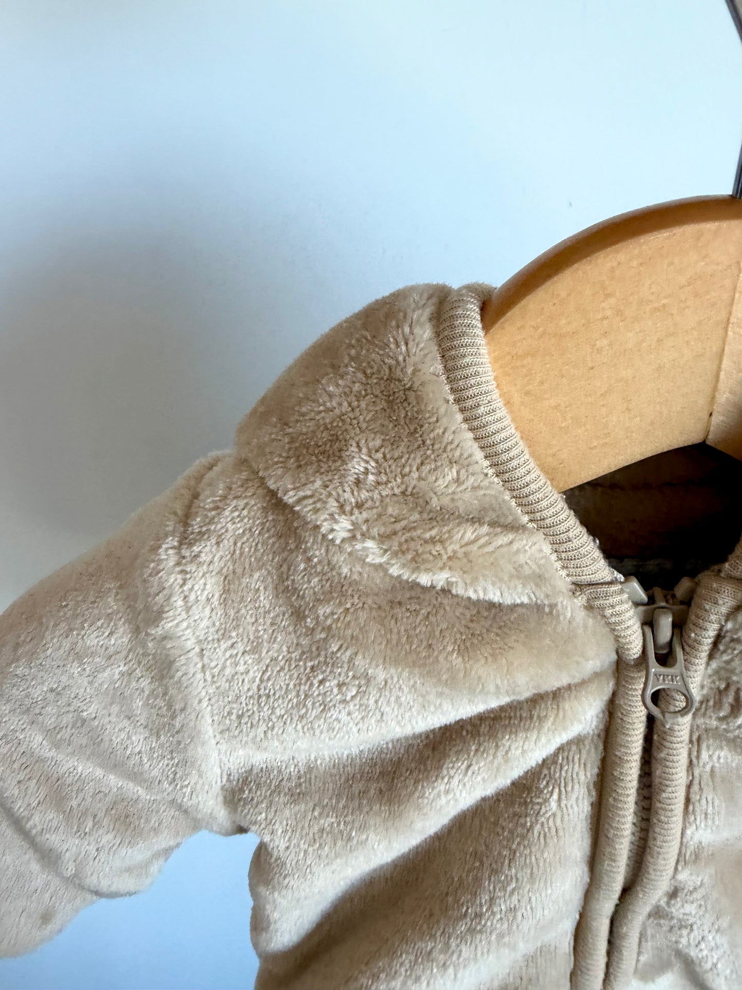 Tan Bear Hoodie Sweater / 0-3m