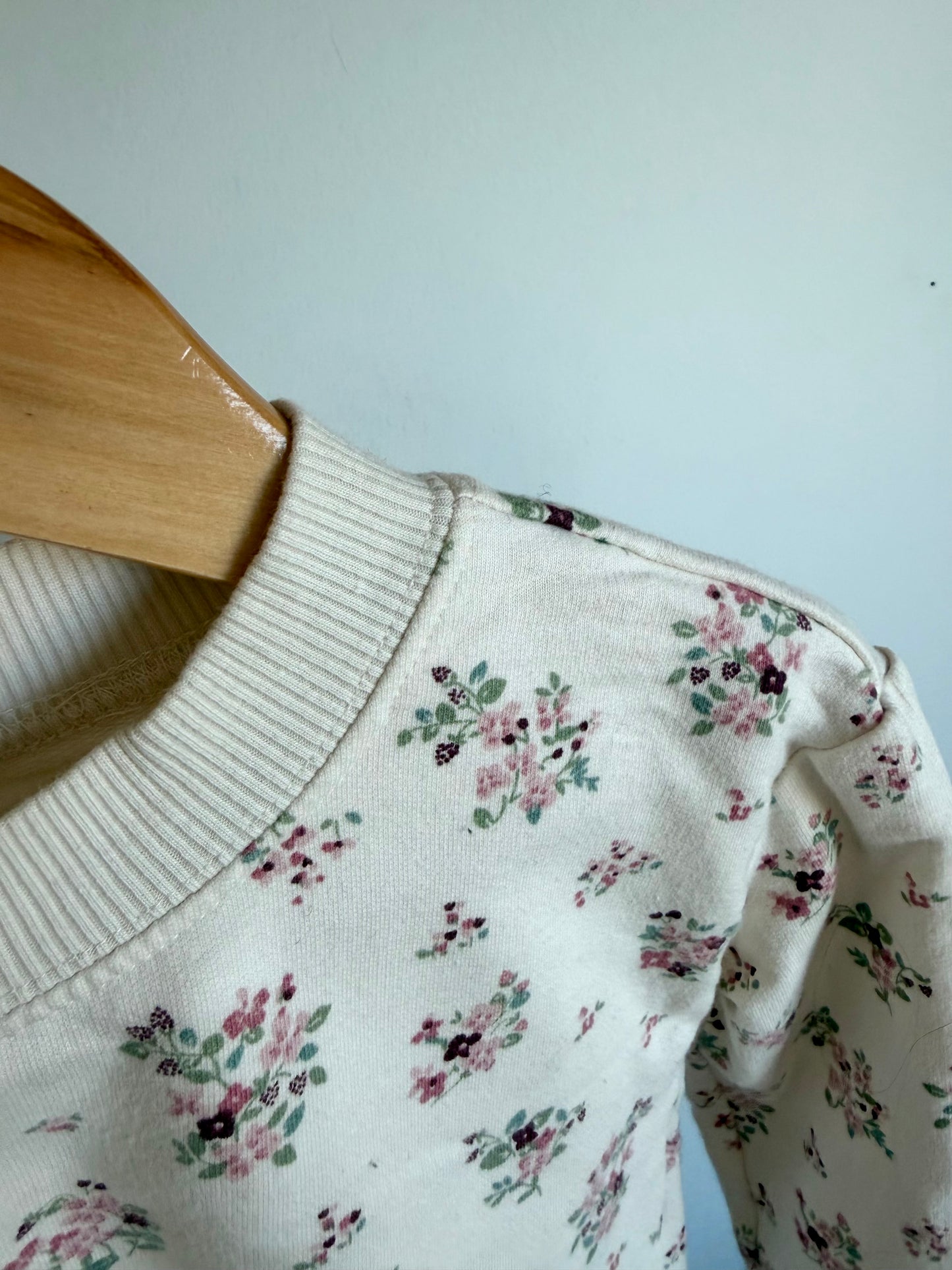 Mock Neck Floral Sweater / 24m
