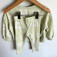 Sage Daisy Crewneck + Leggings Set / 3T
