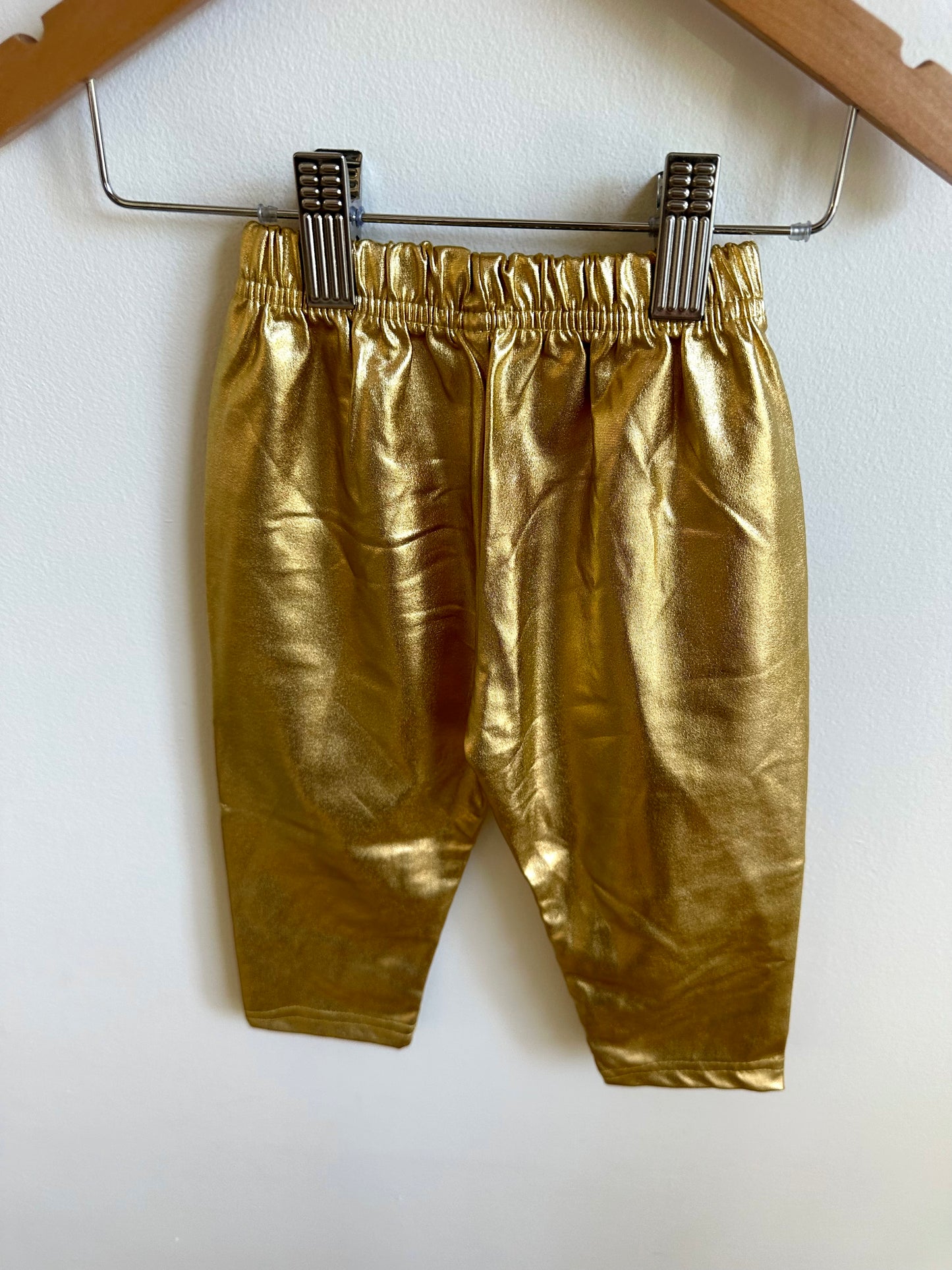 Gold Shiny Pants / 6-12m?