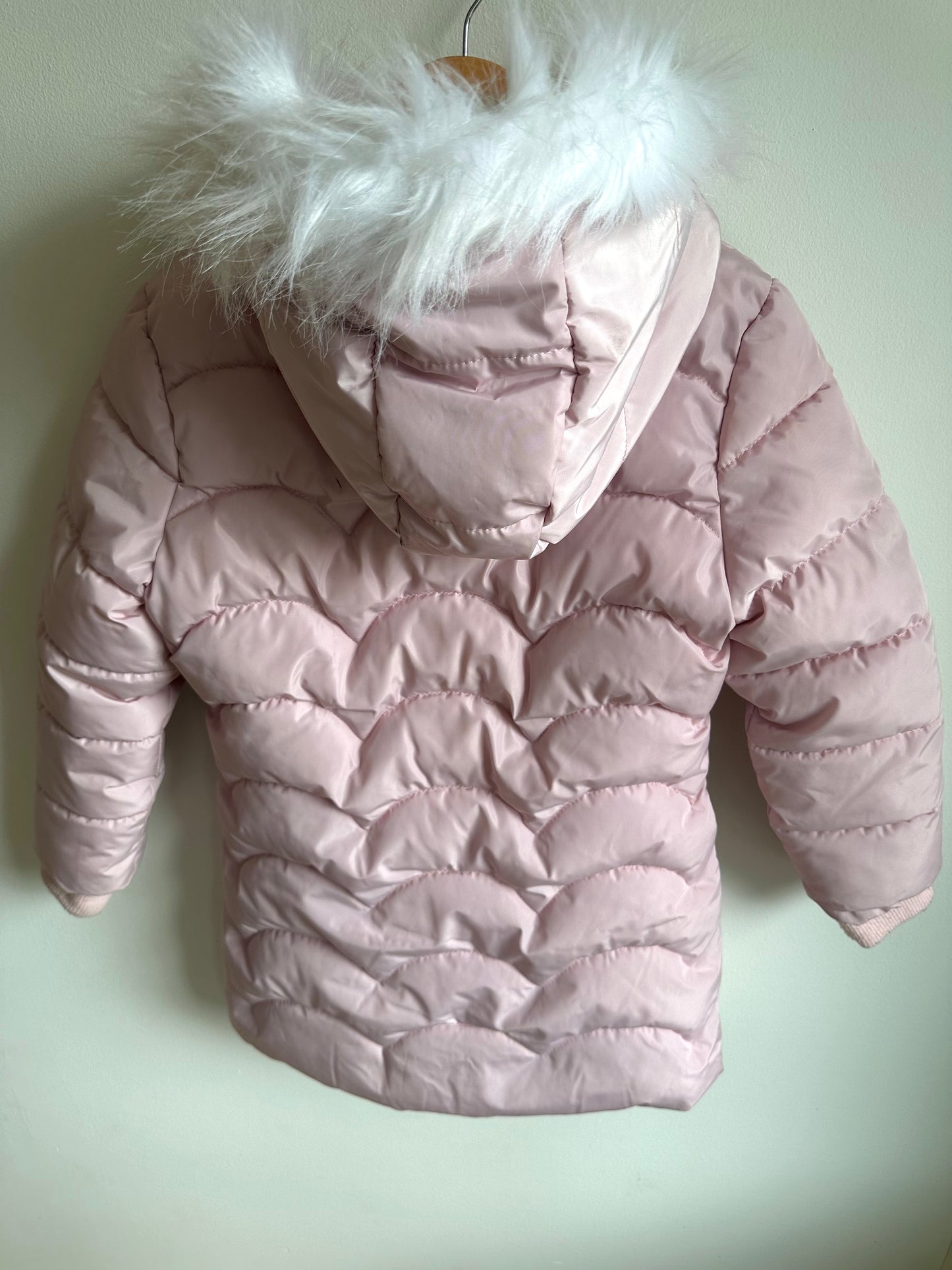 Pink Hooded Winter Coat / 6 years