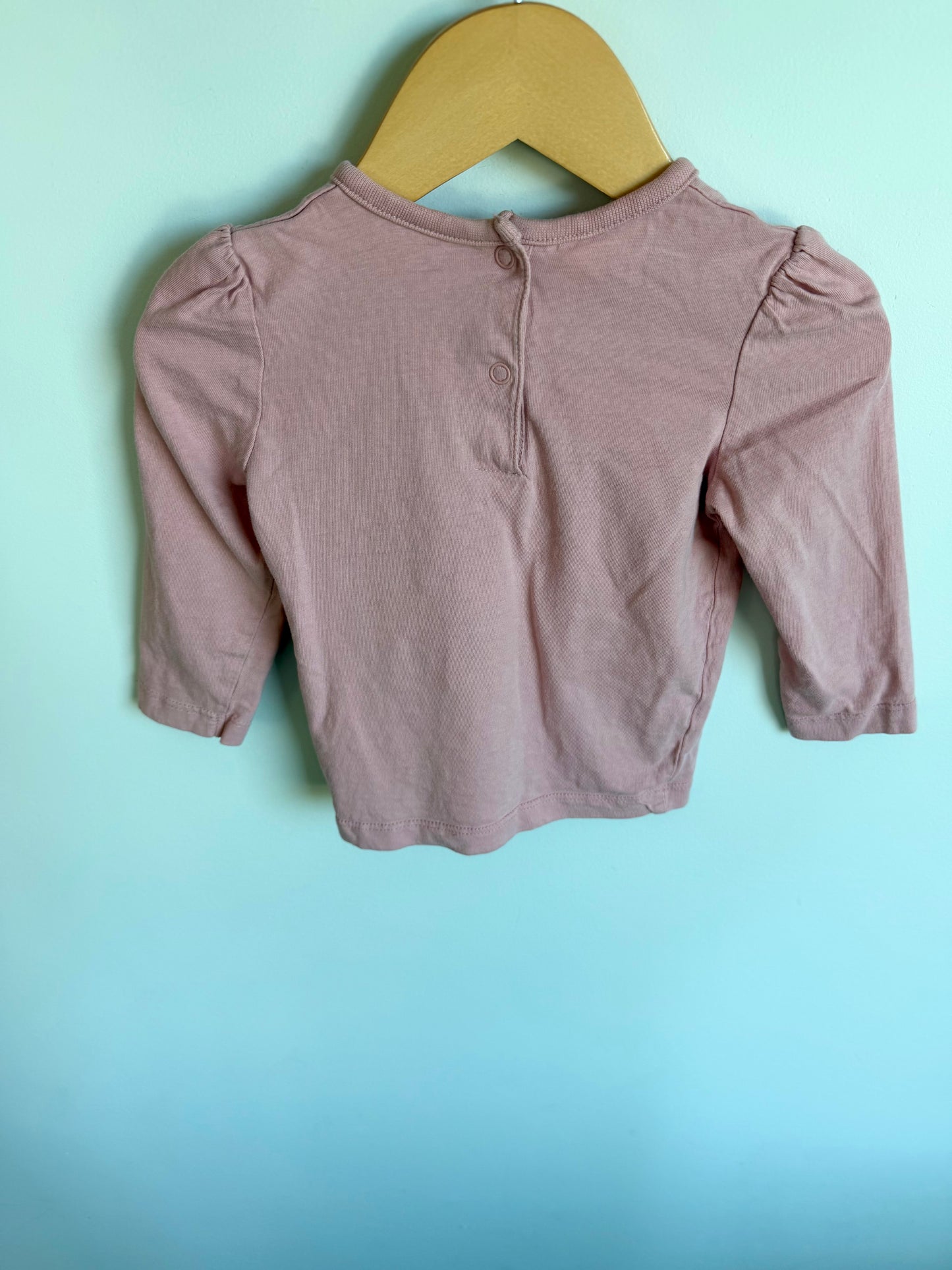 Pink Long Sleeve Top / 12-18m
