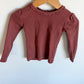 Long Sleeve Lace Neck Line Top / 24m