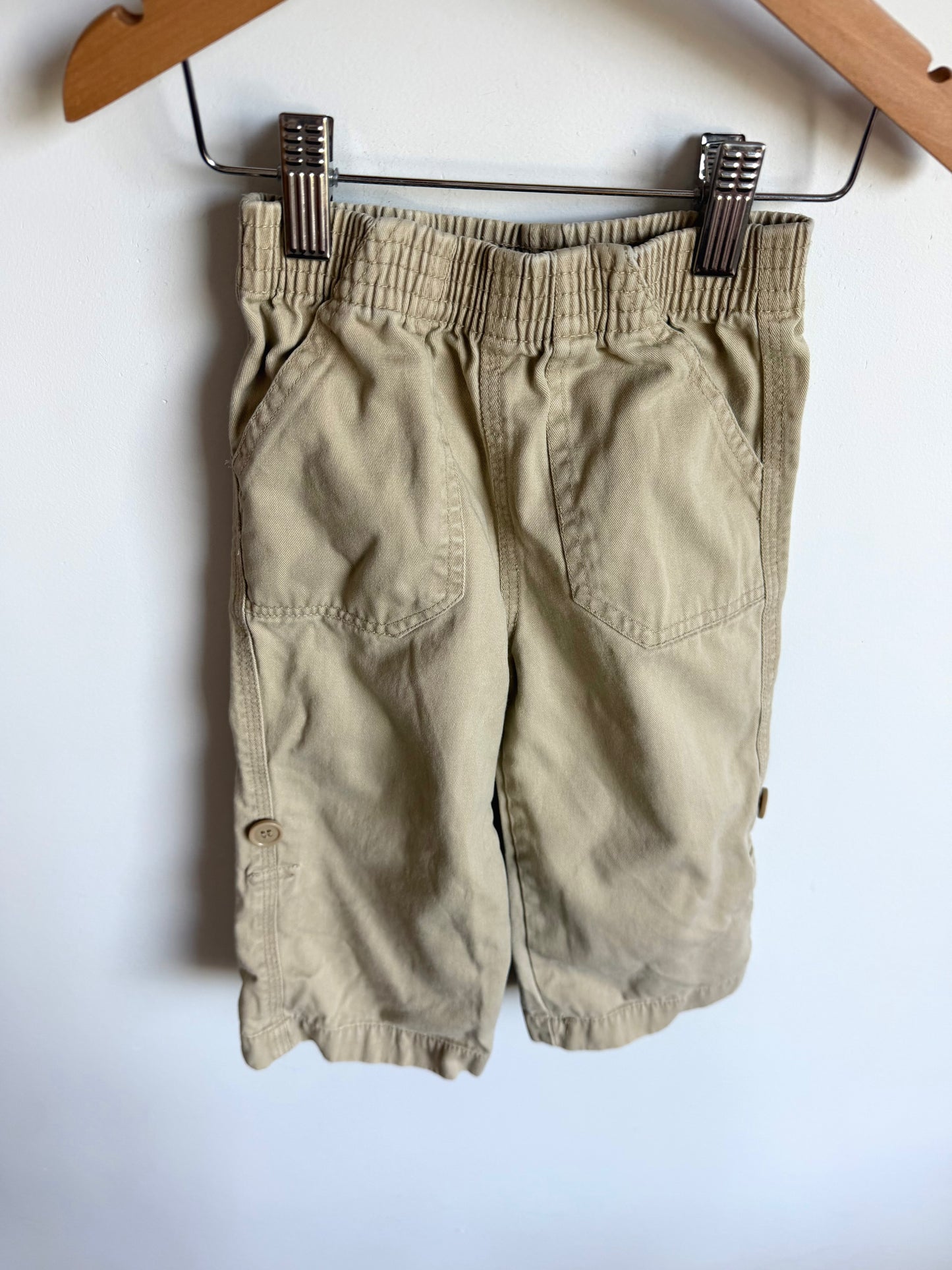 Vintage Tan Roll up Pants or Capris / 2T