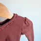 Long Sleeve Lace Neck Line Top / 24m